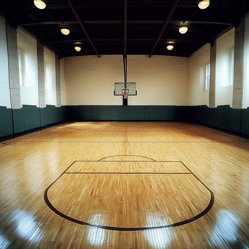 indoor basketball court