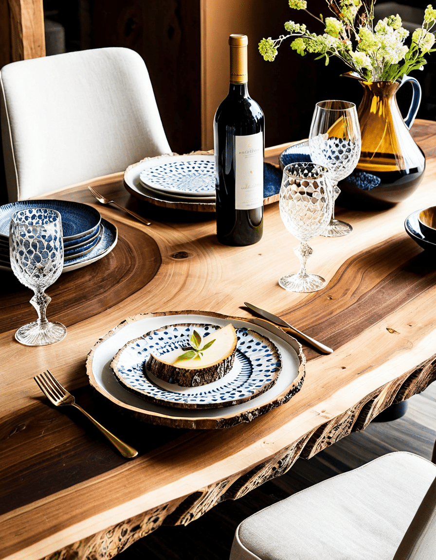 live edge dining table