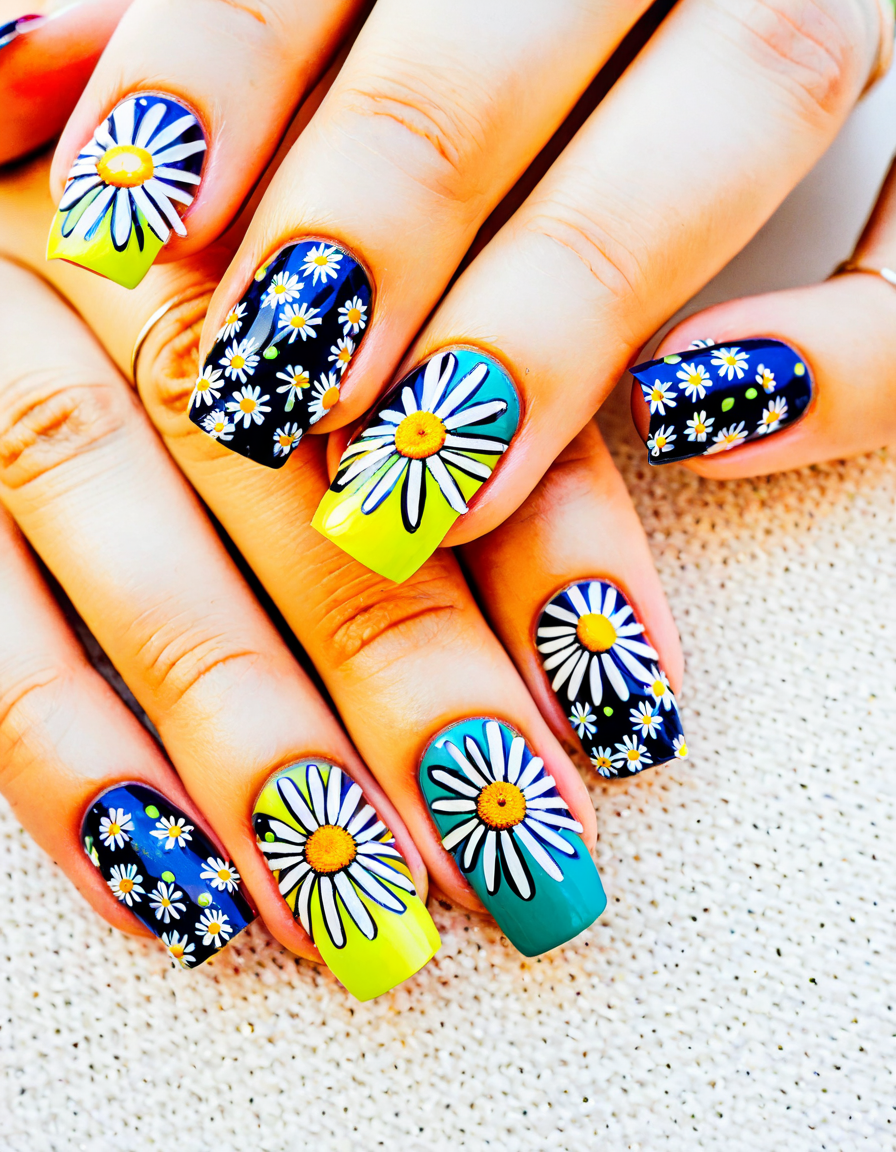 daisy nails